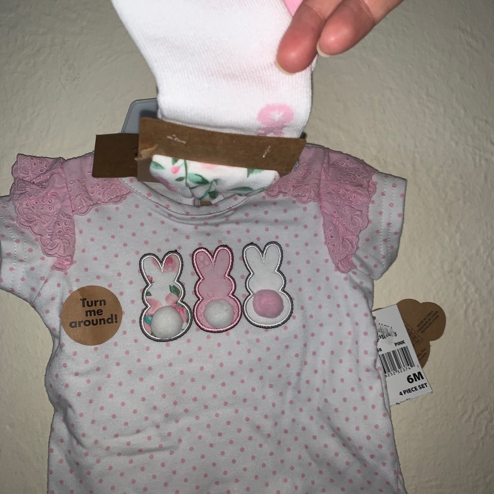 6 months Easter bunny girl outfit nwt